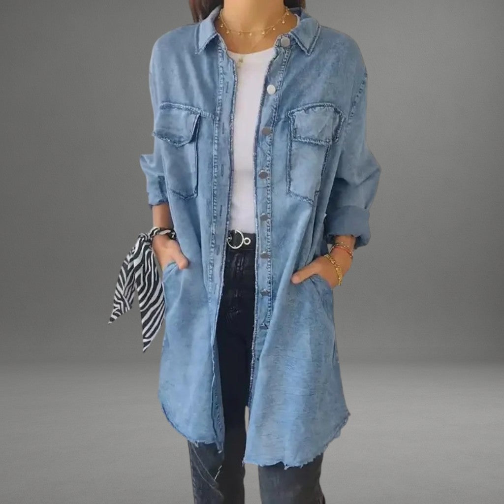 Alicja długa koszula na wierzch w stylu casual